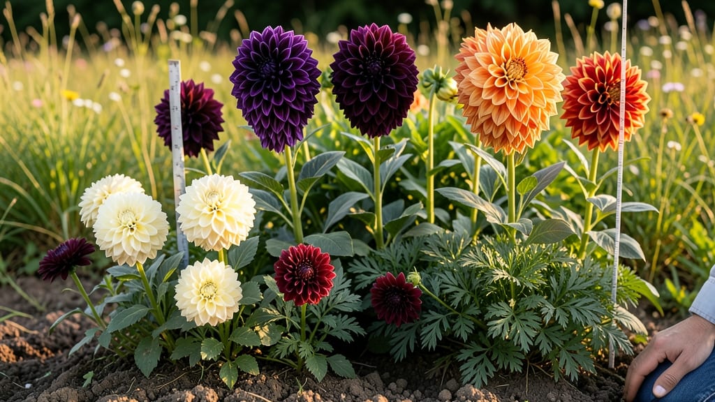 How Tall Do Dahlia Flowers Grow: Variety Heights From 1 to 8 Feet Explained
