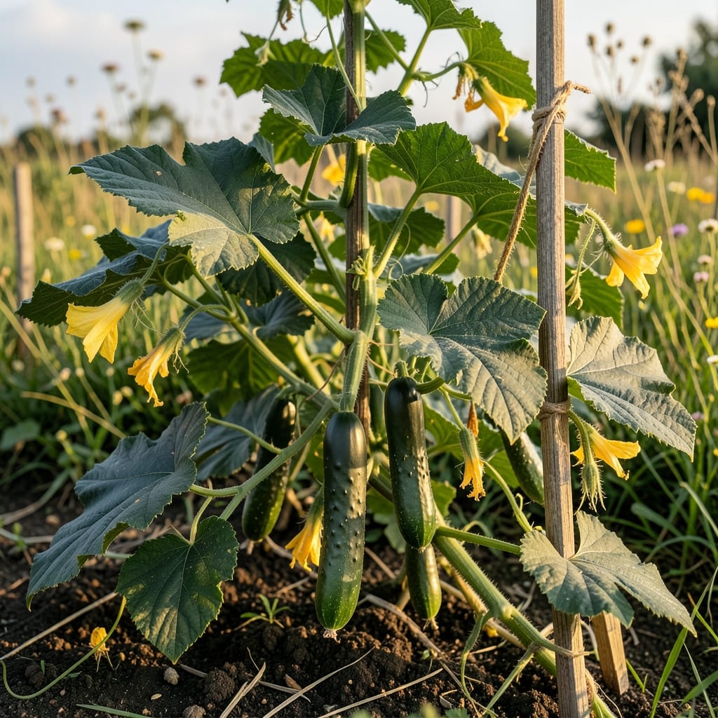 How Tall Cucumber Plants Grow: Vining vs Bush Types—Space Needs Revealed