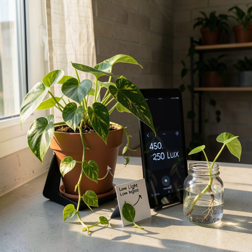 How Much Light Does a Pothos Plant Need: The Exact Brightness Zones for Lush Growth