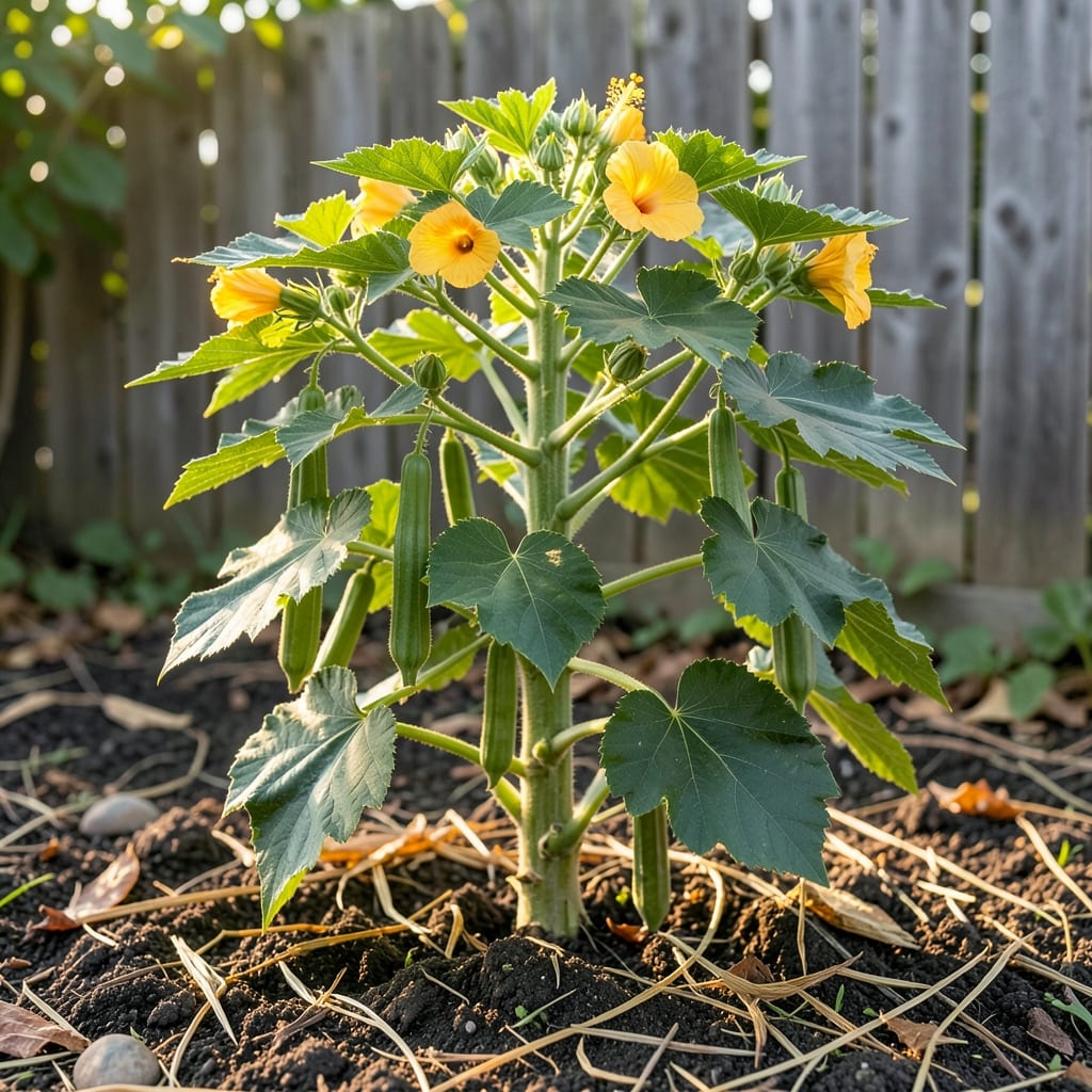 How Tall Can Okra Plants Grow: Fastest Varieties Hit 10 Feet